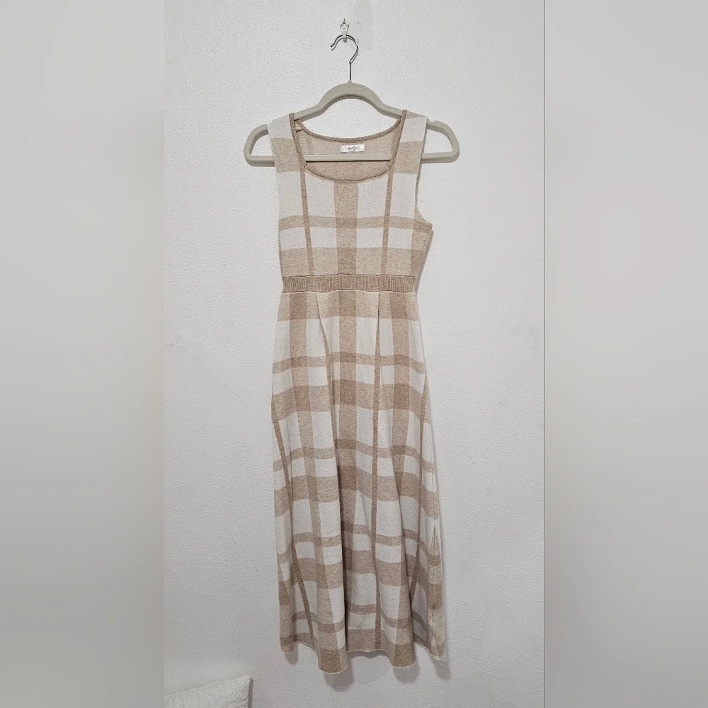 Evelyn bolero checkered long one piece dress - Picture 5 of 5